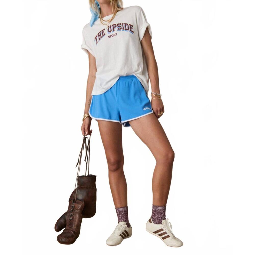 NEW THE UPSIDE wrangler callie short in blue - Picture 2 of 8